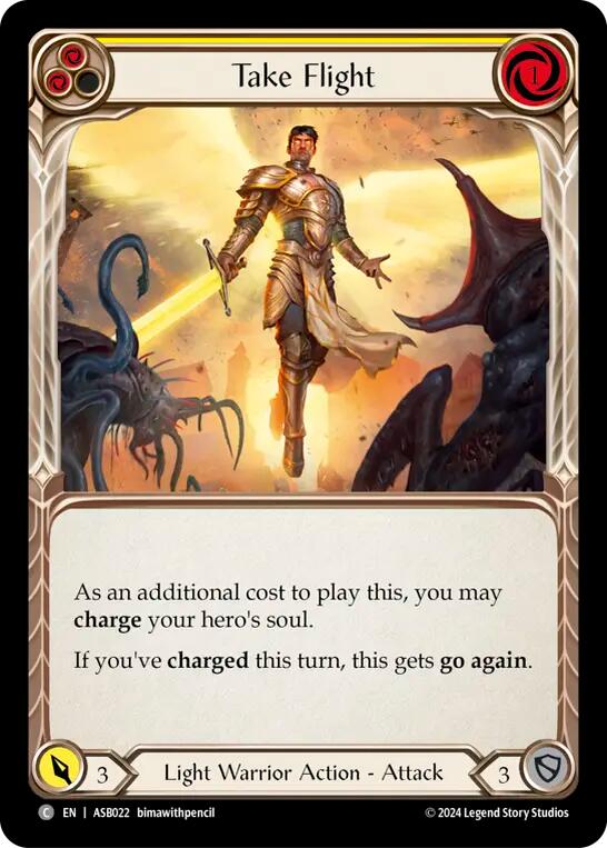 Take Flight (Yellow) [ASB022] (Armory Deck: Boltyn) | Shuffle n Cut Hobbies & Games