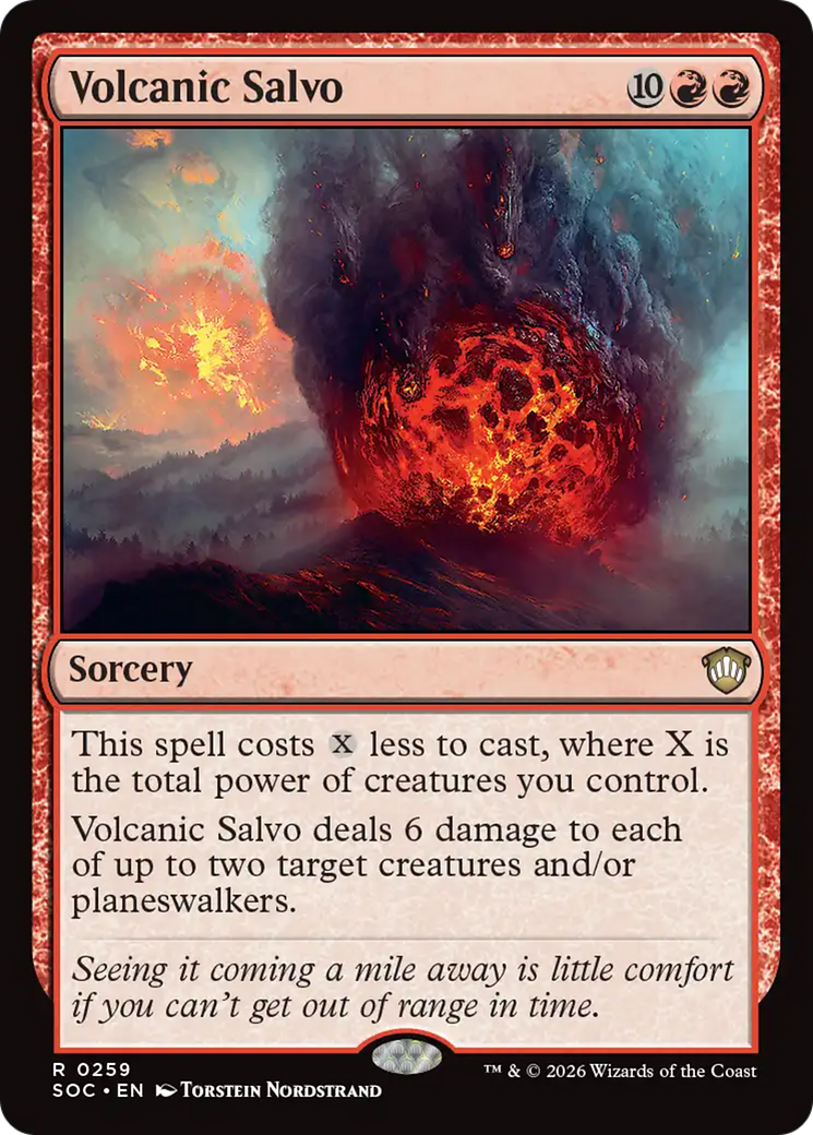 Volcanic Salvo [Secrets of Strixhaven Commander] | Shuffle n Cut Hobbies & Games