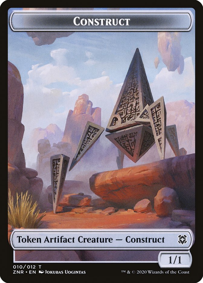 Cat Beast // Construct Double-Sided Token [Zendikar Rising Tokens] | Shuffle n Cut Hobbies & Games