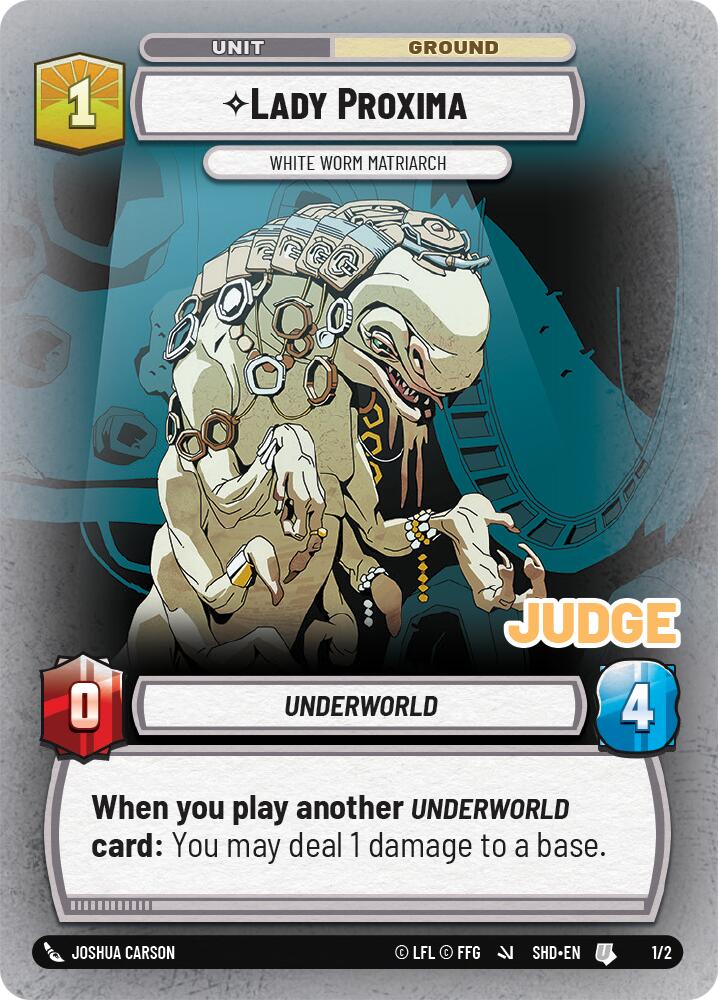 Lady Proxima - White Worm Matriarch (255/262) (255/262) [Judge Promos] | Shuffle n Cut Hobbies & Games