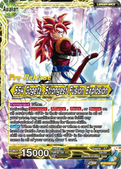 SS4 Son Goku & SS4 Vegeta // SS4 Gogeta, Strongest Fusion Explosion (BT25-098) [Legend of the Dragon Balls Prerelease Promos] | Shuffle n Cut Hobbies & Games