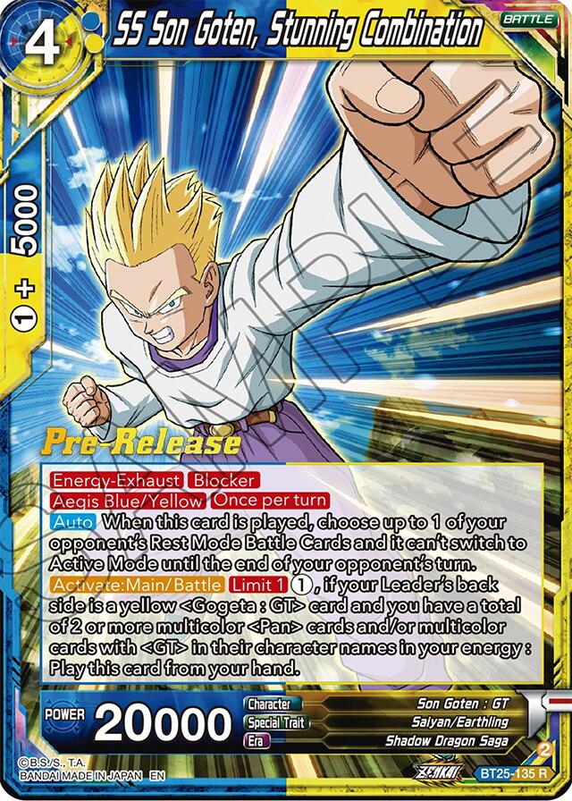 SS Son Goten, Stunning Combination (BT25-135) [Legend of the Dragon Balls Prerelease Promos] | Shuffle n Cut Hobbies & Games