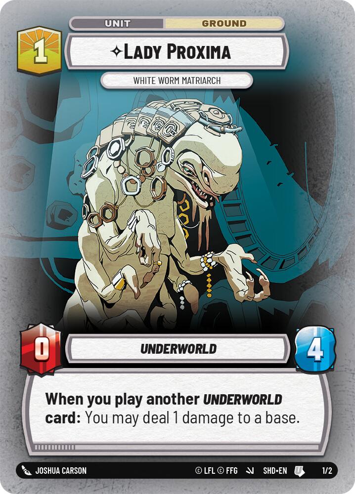 Lady Proxima - White Worm Matriarch (1/2) (1/2) [Store Showdown Promos] | Shuffle n Cut Hobbies & Games