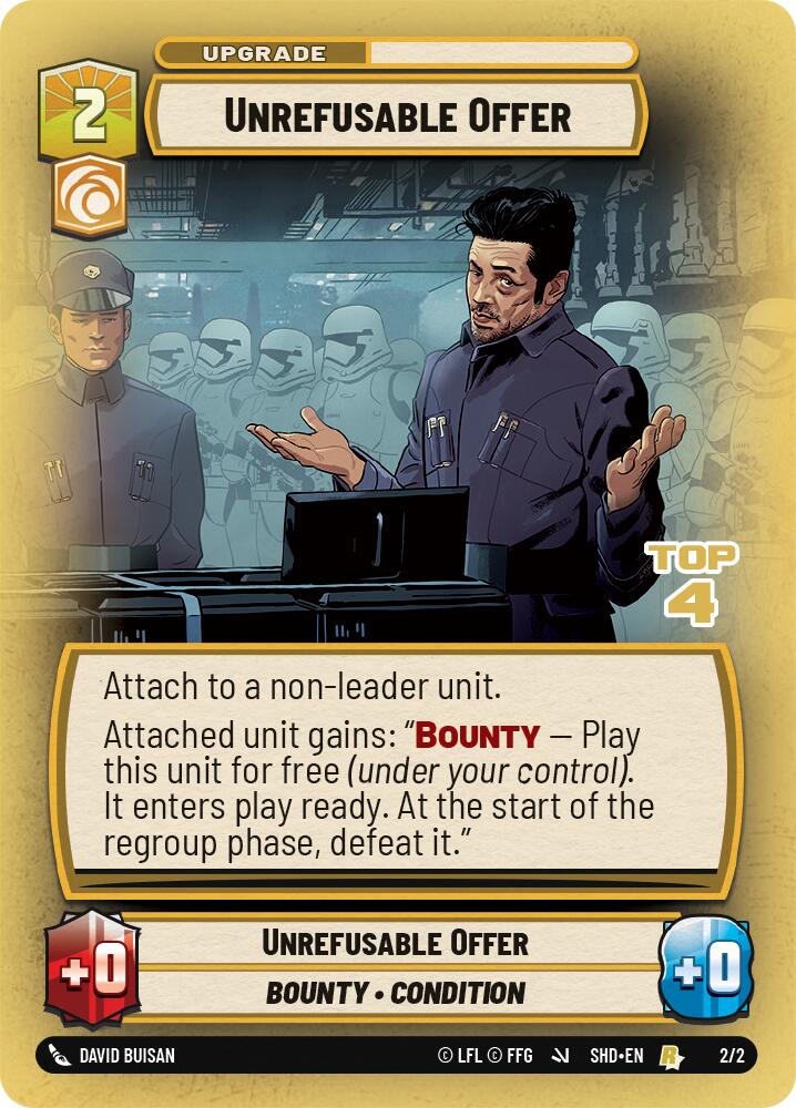 Unrefusable Offer (2/2) (Top 4) (2/2) [Store Showdown Promos] | Shuffle n Cut Hobbies & Games