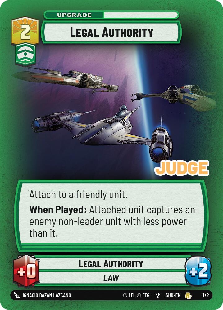 Legal Authority (1/2) (1/2) [Judge Promos] | Shuffle n Cut Hobbies & Games