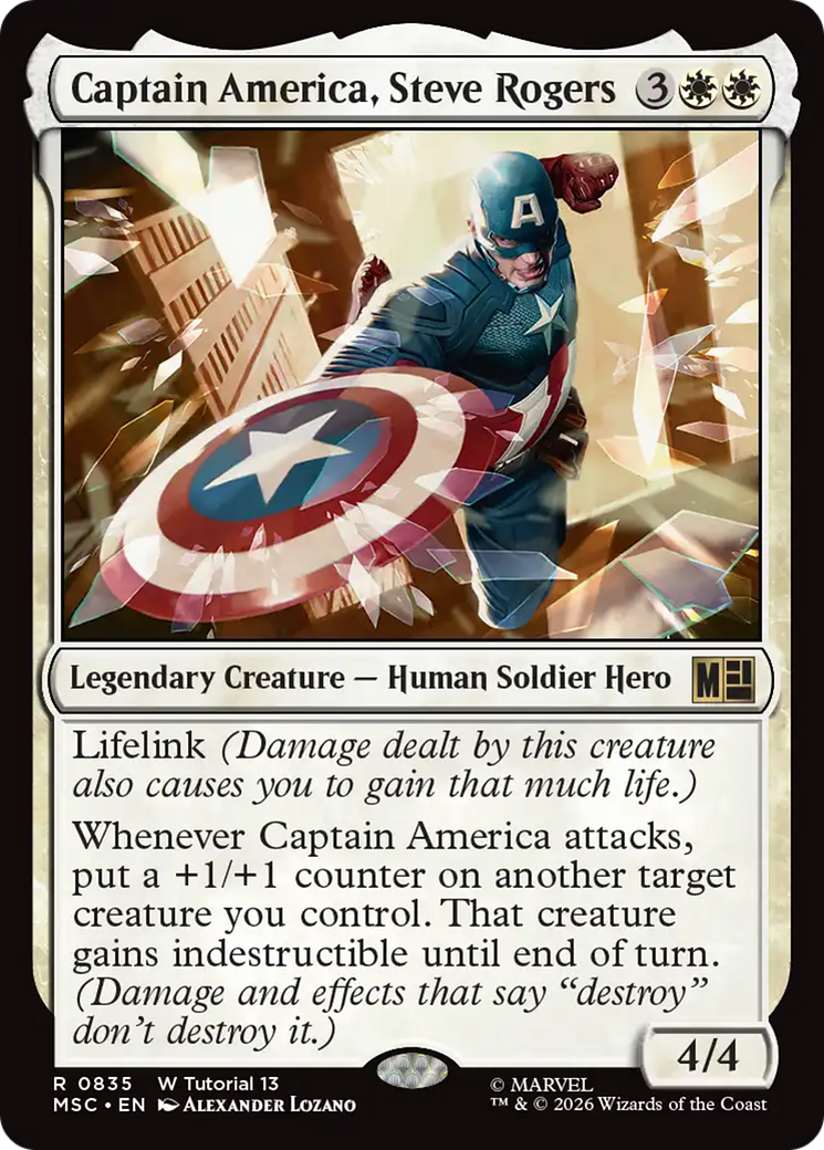 Captain America, Steve Rogers (0835) [Marvel Super Heroes Commander] | Shuffle n Cut Hobbies & Games