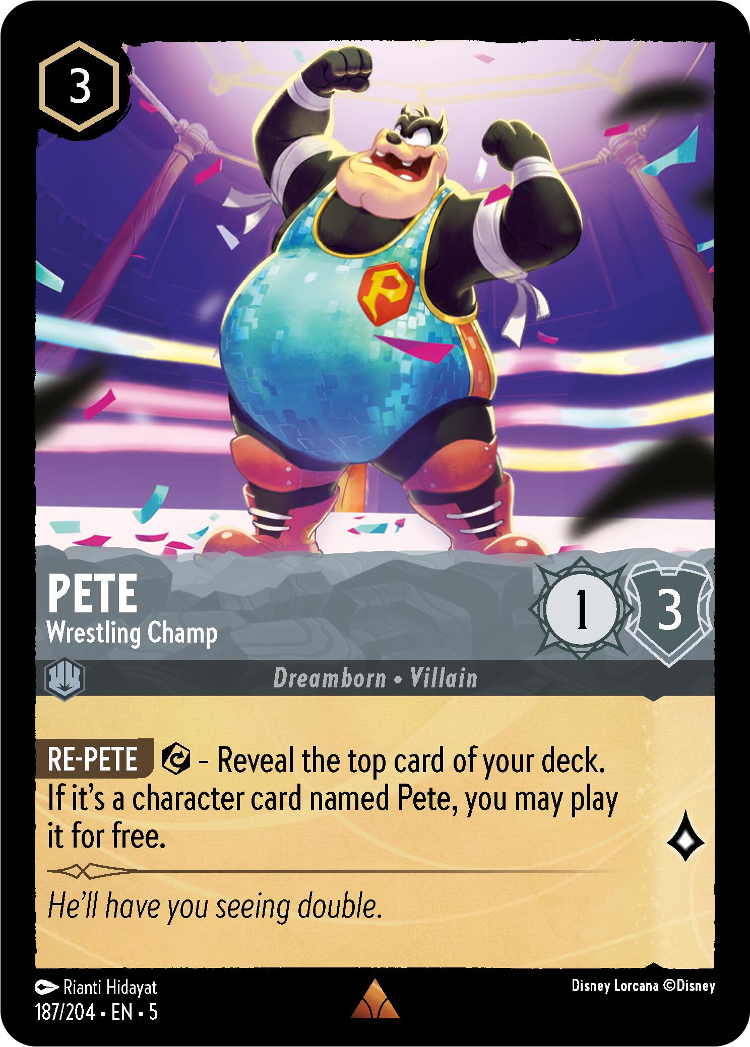 Pete - Wrestling Champ (187/204) [Shimmering Skies] | Shuffle n Cut Hobbies & Games