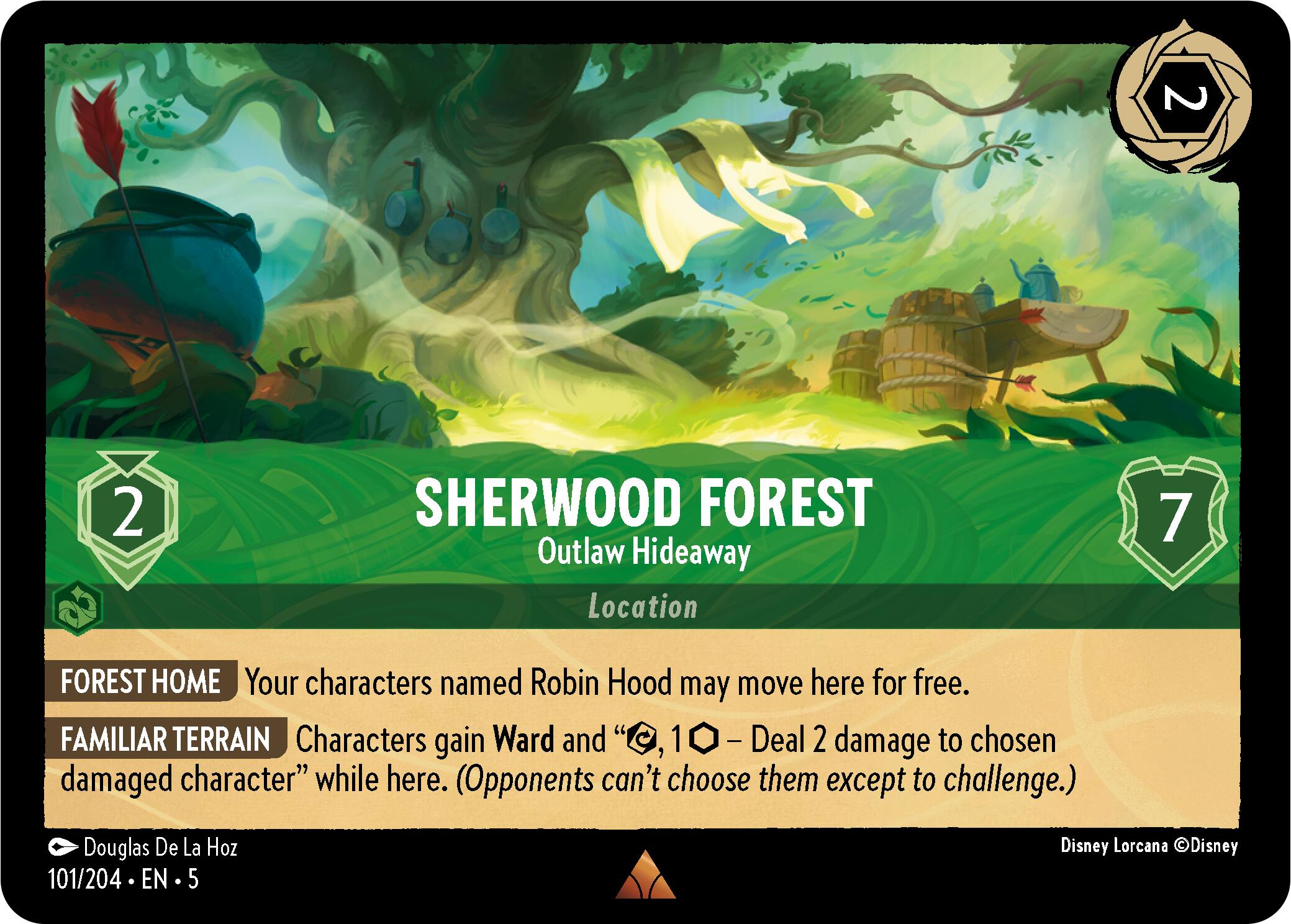 Sherwood Forest - Outlaw Hideaway (101/204) [Shimmering Skies] | Shuffle n Cut Hobbies & Games