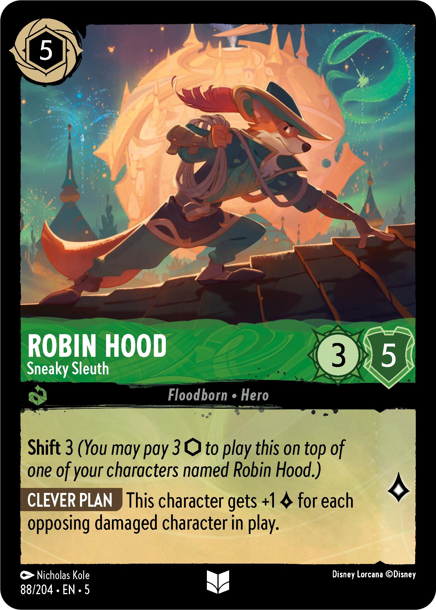 Robin Hood - Sneaky Sleuth (88/204) [Shimmering Skies] | Shuffle n Cut Hobbies & Games