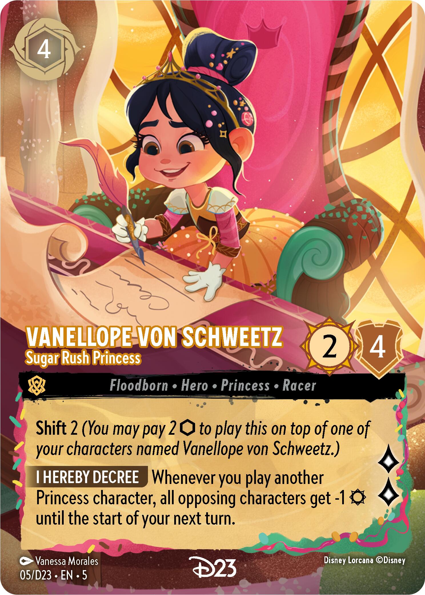 Vanellope von Schweetz - Sugar Rush Princess (5) [D23 Promos] | Shuffle n Cut Hobbies & Games