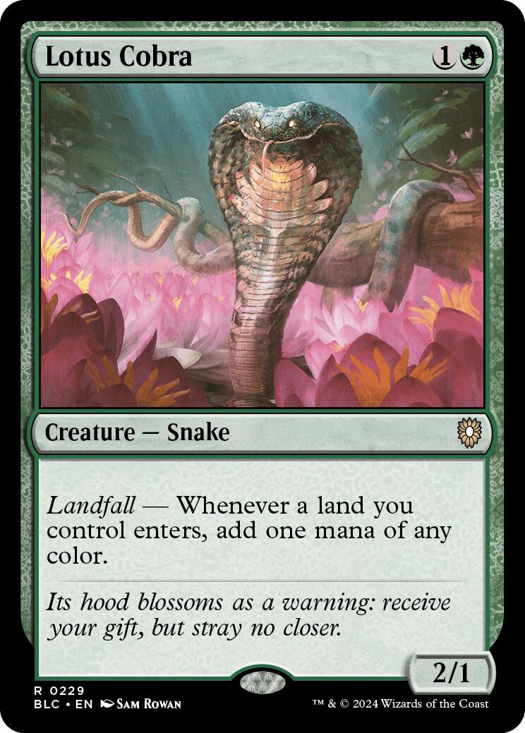 Lotus Cobra [Bloomburrow Commander] | Shuffle n Cut Hobbies & Games