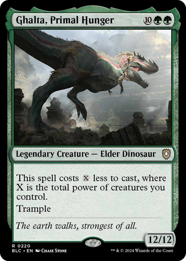 Ghalta, Primal Hunger [Bloomburrow Commander] | Shuffle n Cut Hobbies & Games