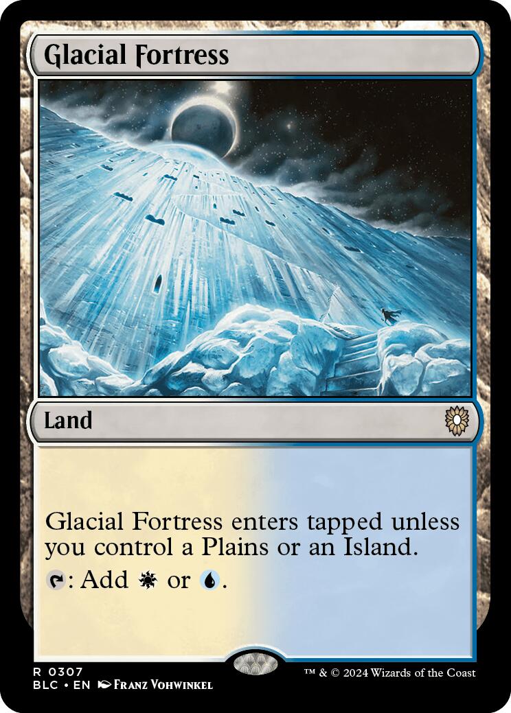 Glacial Fortress [Bloomburrow Commander] | Shuffle n Cut Hobbies & Games