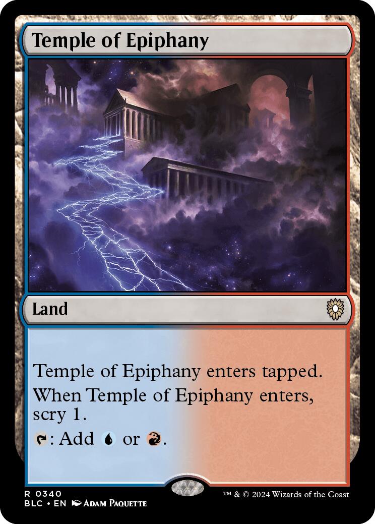 Temple of Epiphany [Bloomburrow Commander] | Shuffle n Cut Hobbies & Games