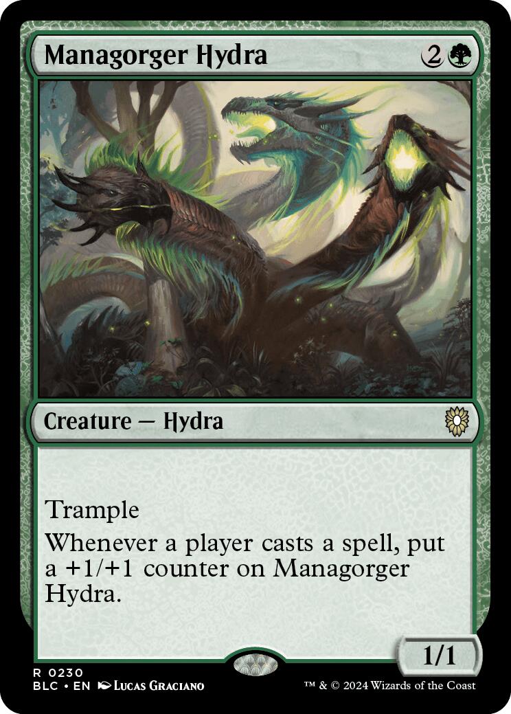 Managorger Hydra [Bloomburrow Commander] | Shuffle n Cut Hobbies & Games