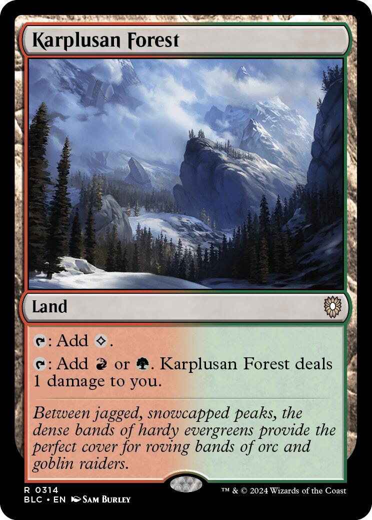 Karplusan Forest [Bloomburrow Commander] | Shuffle n Cut Hobbies & Games