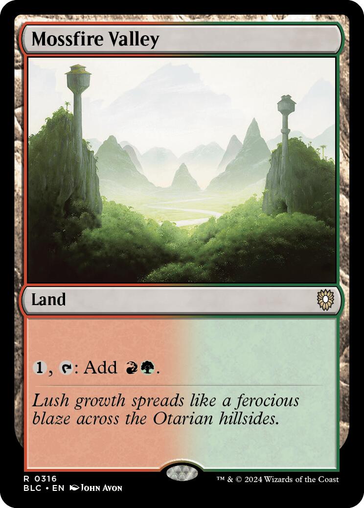 Mossfire Valley [Bloomburrow Commander] | Shuffle n Cut Hobbies & Games