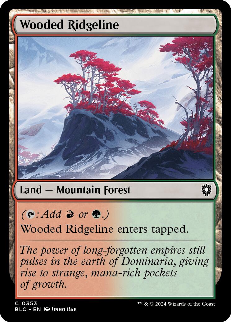 Wooded Ridgeline [Bloomburrow Commander] | Shuffle n Cut Hobbies & Games