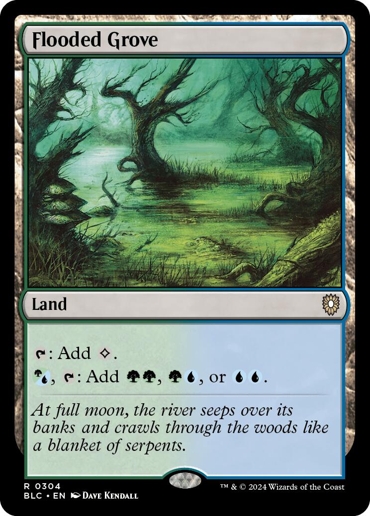 Flooded Grove [Bloomburrow Commander] | Shuffle n Cut Hobbies & Games