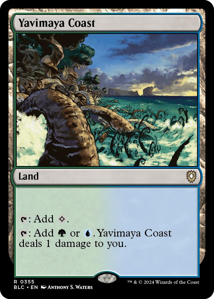 Yavimaya Coast [Bloomburrow Commander] | Shuffle n Cut Hobbies & Games