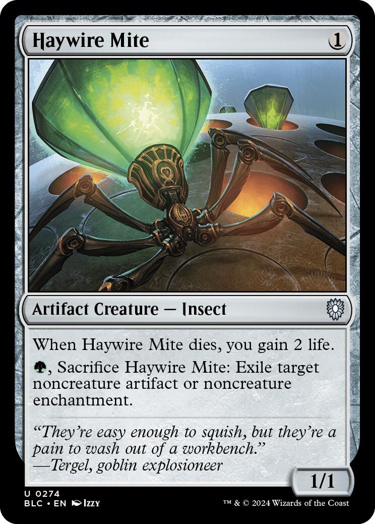 Haywire Mite [Bloomburrow Commander] | Shuffle n Cut Hobbies & Games