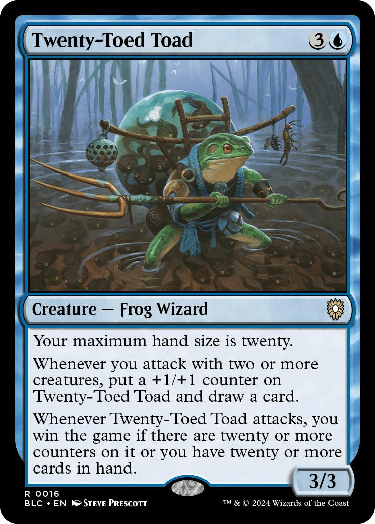 Twenty-Toed Toad [Bloomburrow Commander] | Shuffle n Cut Hobbies & Games