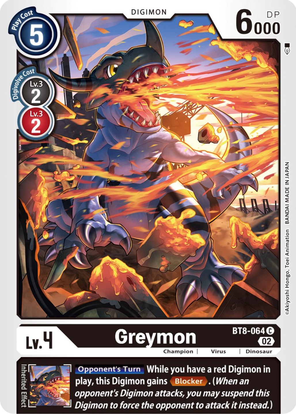 Greymon [BT8-064] (Winner Pack Dimensional Phase) [New Awakening Promos] | Shuffle n Cut Hobbies & Games