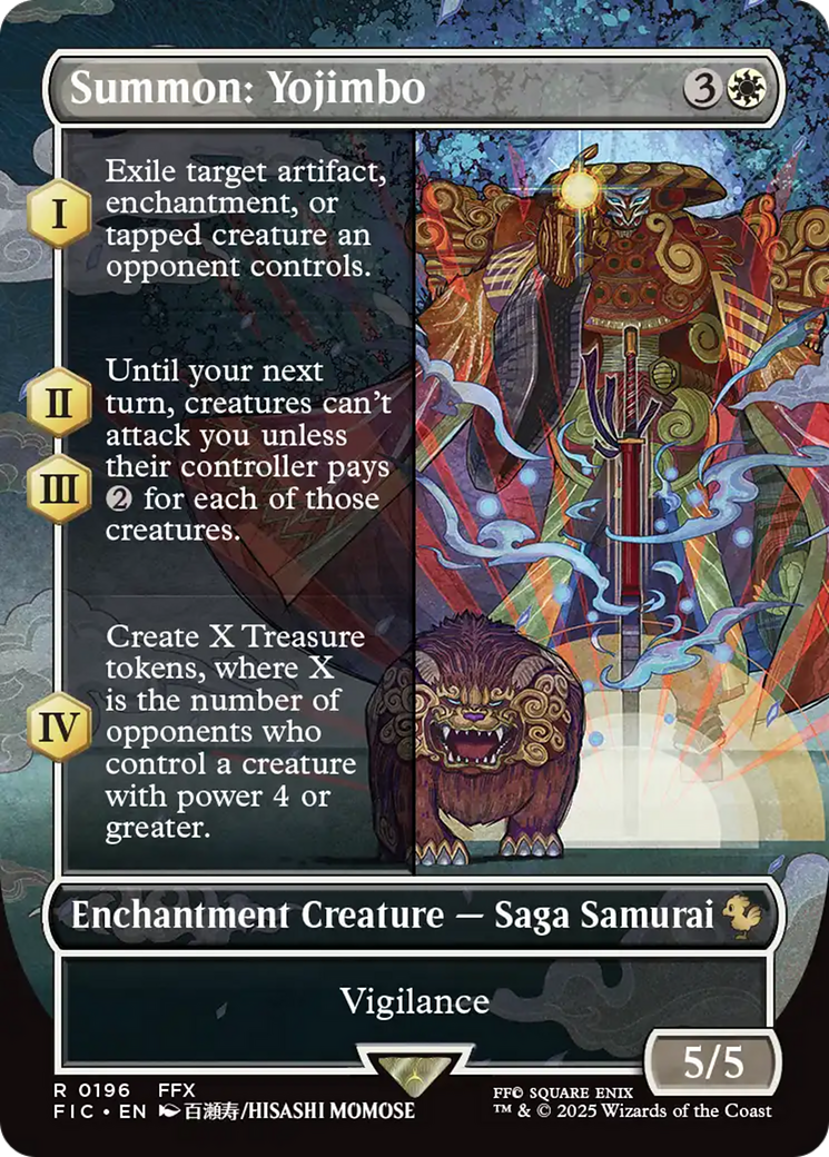 Summon: Yojimbo (Borderless) [FINAL FANTASY Commander] | Shuffle n Cut Hobbies & Games