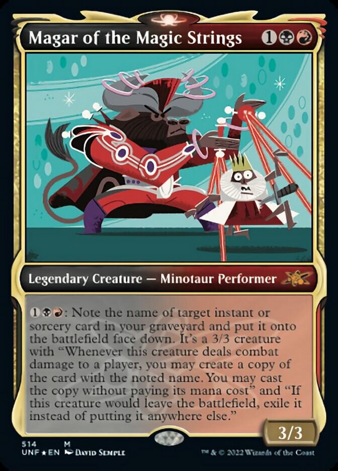 Magar of the Magic Strings (Showcase) (Galaxy Foil) [Unfinity] | Shuffle n Cut Hobbies & Games