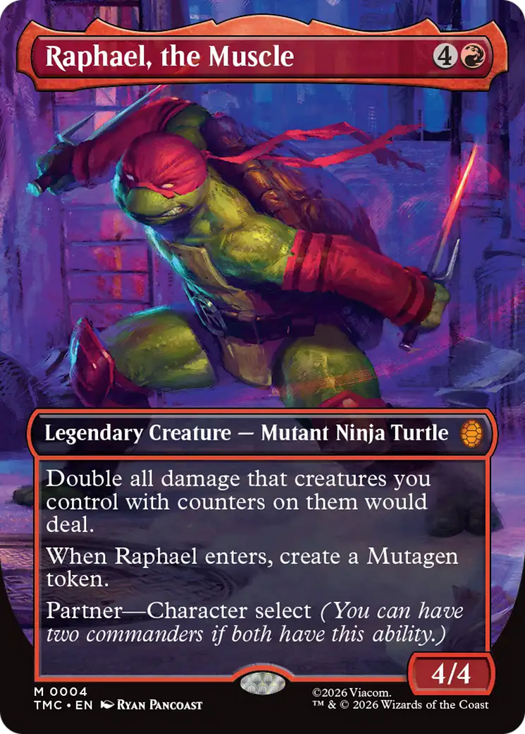 Raphael, the Muscle (Borderless) [Teenage Mutant Ninja Turtles Commander] | Shuffle n Cut Hobbies & Games
