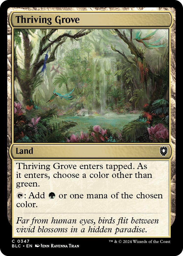 Thriving Grove [Bloomburrow Commander] | Shuffle n Cut Hobbies & Games