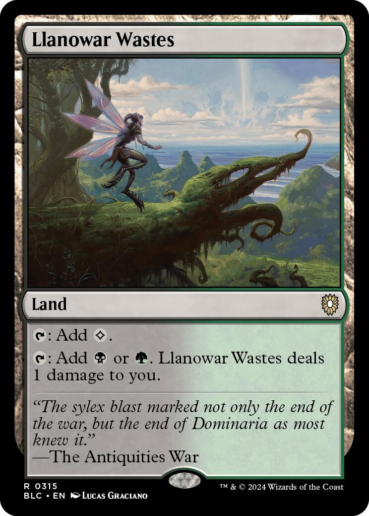 Llanowar Wastes [Bloomburrow Commander] | Shuffle n Cut Hobbies & Games