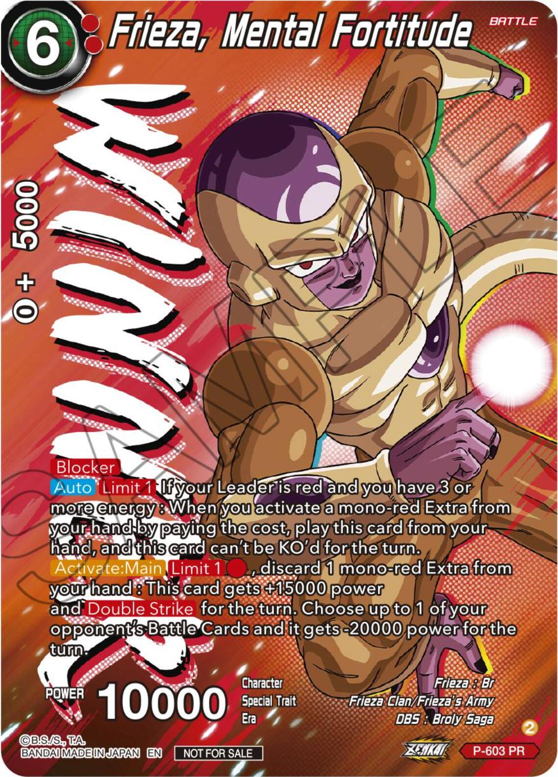 Frieza, Mental Fortitude (Tournament Pack Vol. 8) (Winner) (P-603) [Promotion Cards] | Shuffle n Cut Hobbies & Games