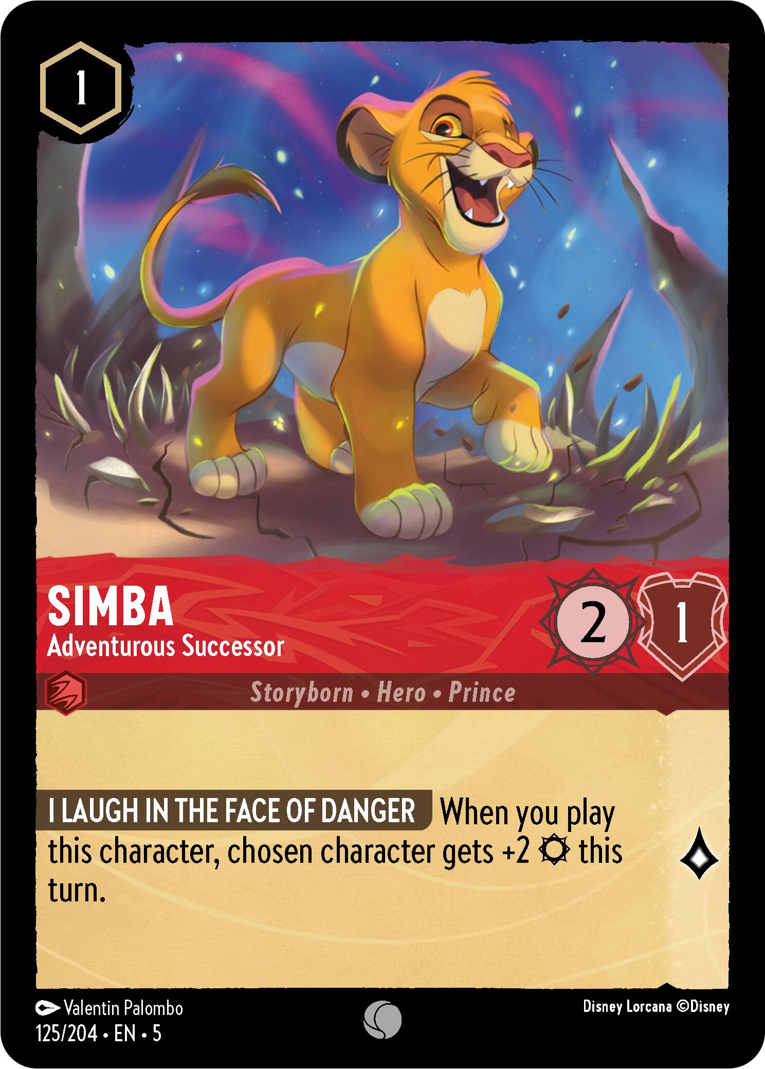 Simba - Adventurous Successor (125/204) [Shimmering Skies] | Shuffle n Cut Hobbies & Games