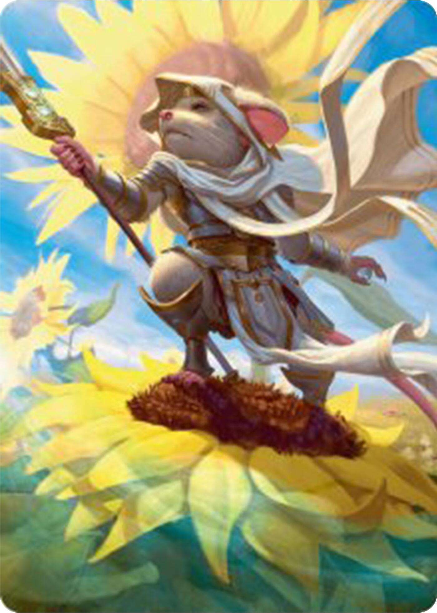 Elspeth, Sun's Champion Art Card [Bloomburrow Art Series] | Shuffle n Cut Hobbies & Games