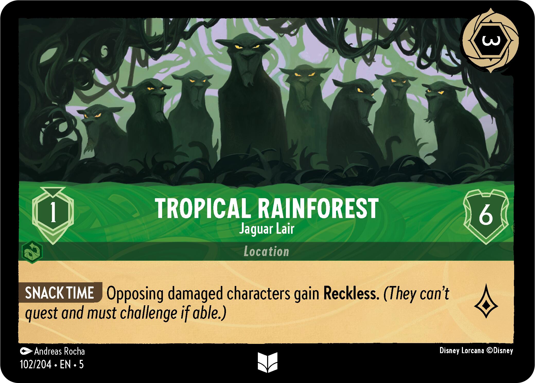 Tropical Rainforest - Jaguar Lair (102/204) [Shimmering Skies] | Shuffle n Cut Hobbies & Games