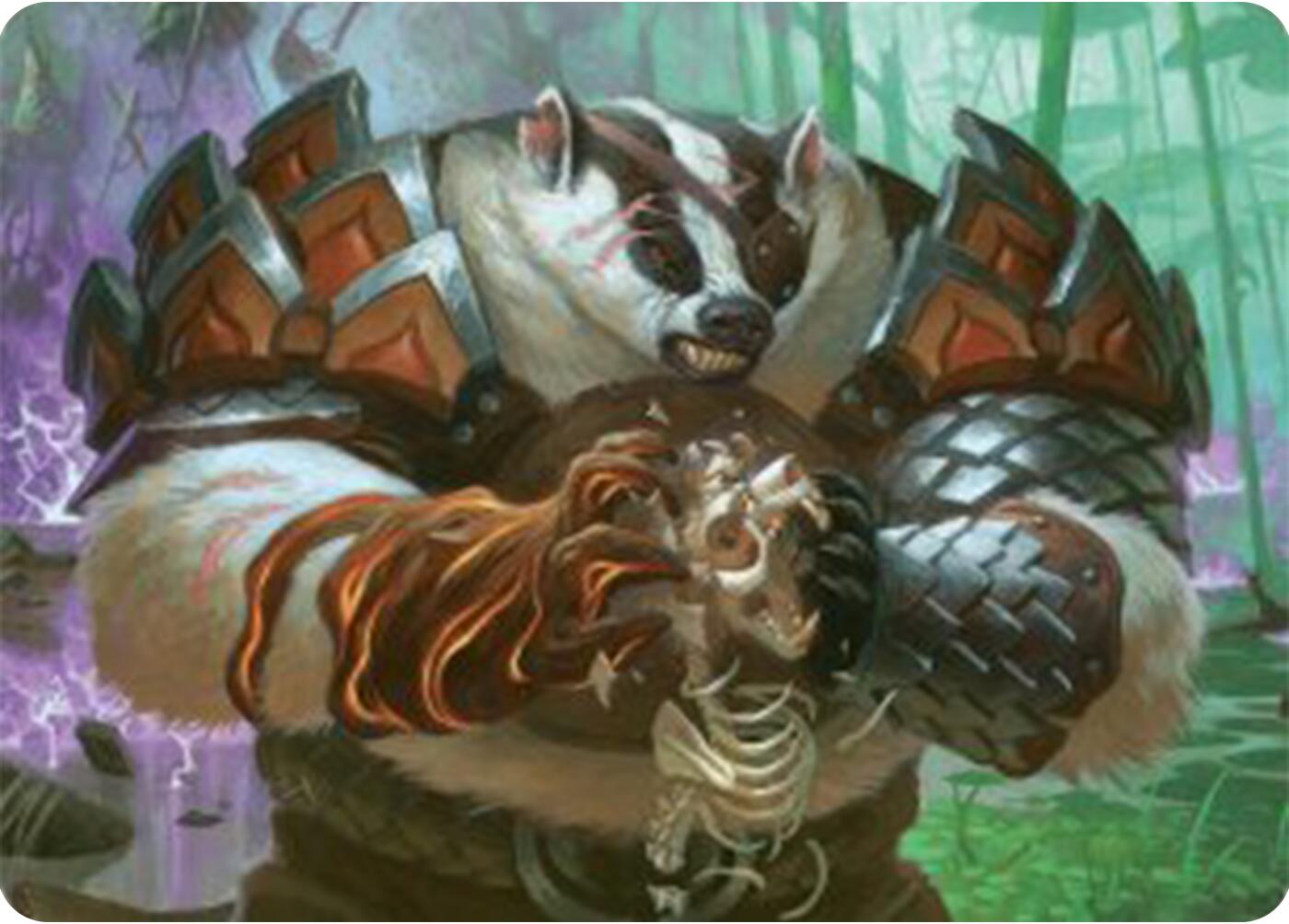 Hugs, Grisly Guardian Art Card [Bloomburrow Art Series] | Shuffle n Cut Hobbies & Games