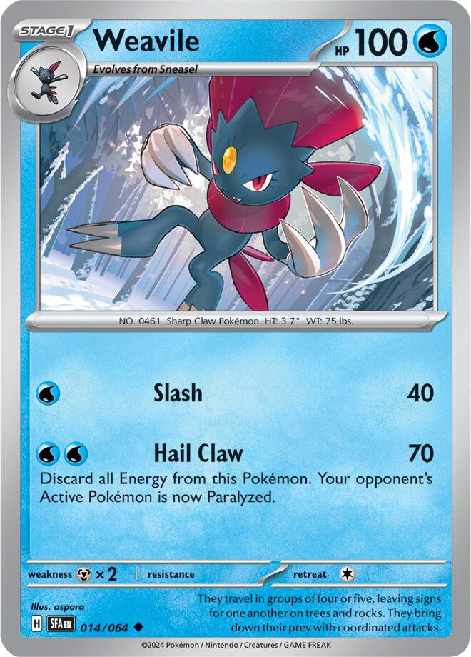 Weavile (014/064) [Scarlet & Violet: Shrouded Fable] | Shuffle n Cut Hobbies & Games