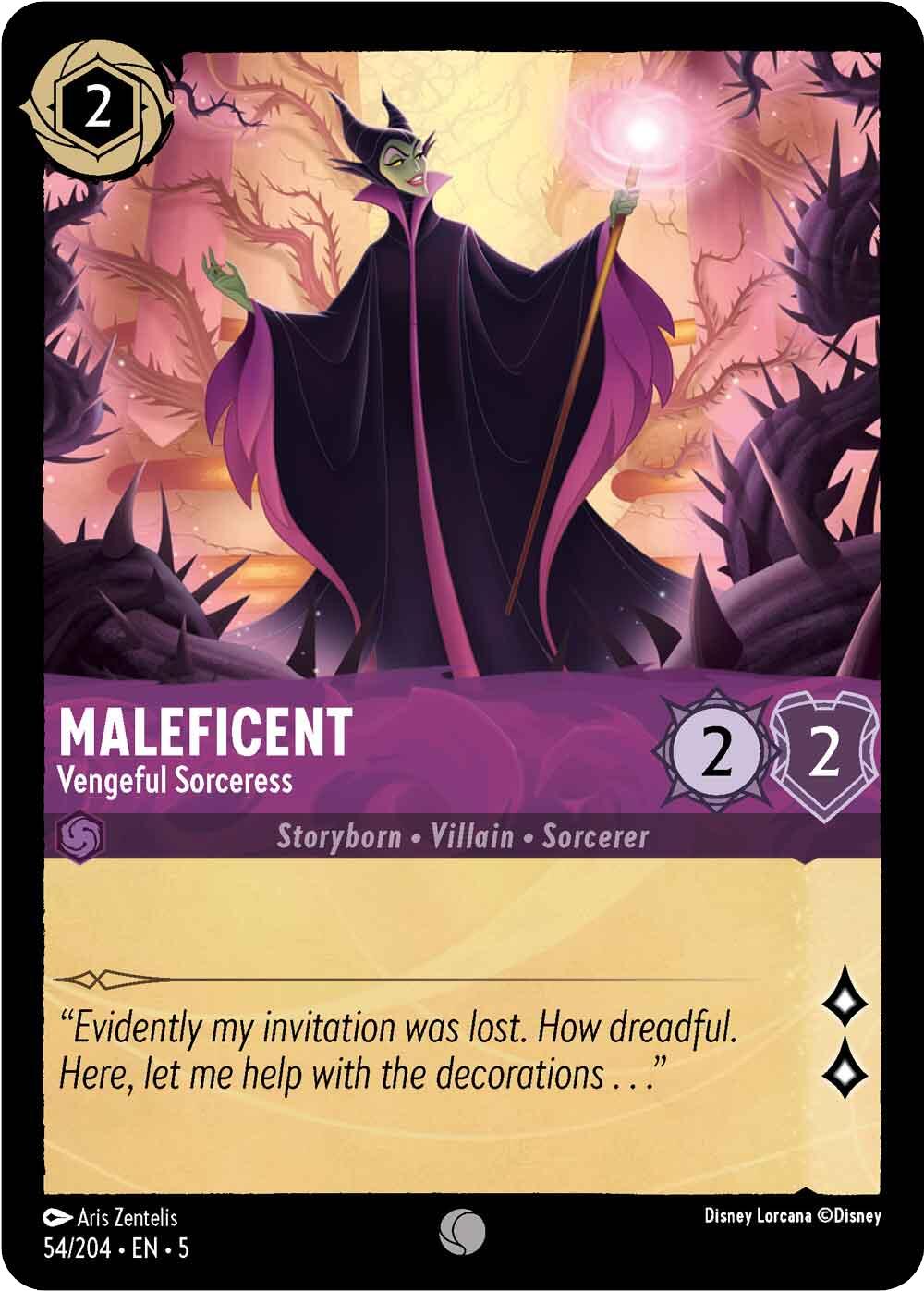 Maleficent - Vengeful Sorceress (54/204) [Shimmering Skies] | Shuffle n Cut Hobbies & Games