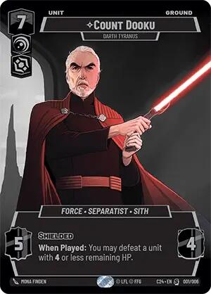 Count Dooku - Darth Tyranus (001/006) (2024 Convention Exclusive) (001/006) [Miscellaneous] | Shuffle n Cut Hobbies & Games