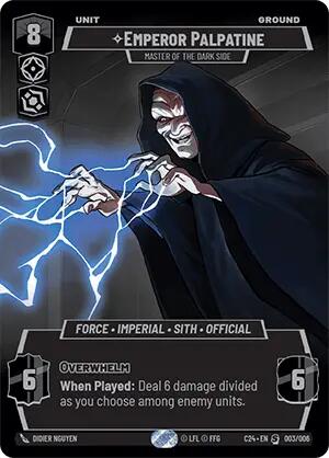 Emperor Palpatine - Master of the Dark Side (003/006) (2024 Convention Exclusive) (003/006) [Miscellaneous] | Shuffle n Cut Hobbies & Games