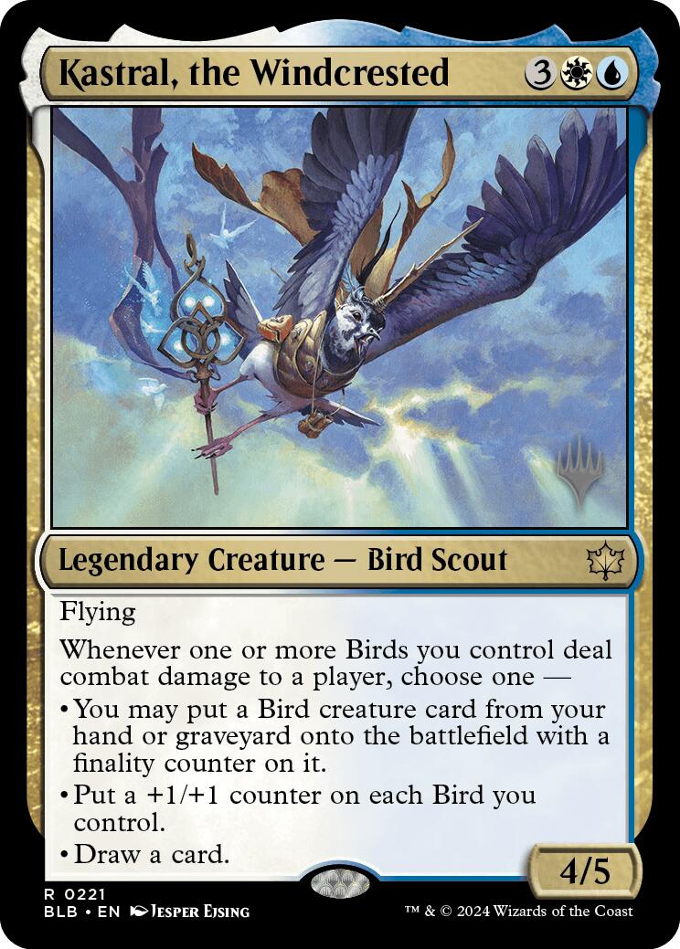 Kastral, the Windcrested (Promo Pack) [Bloomburrow Promos] | Shuffle n Cut Hobbies & Games