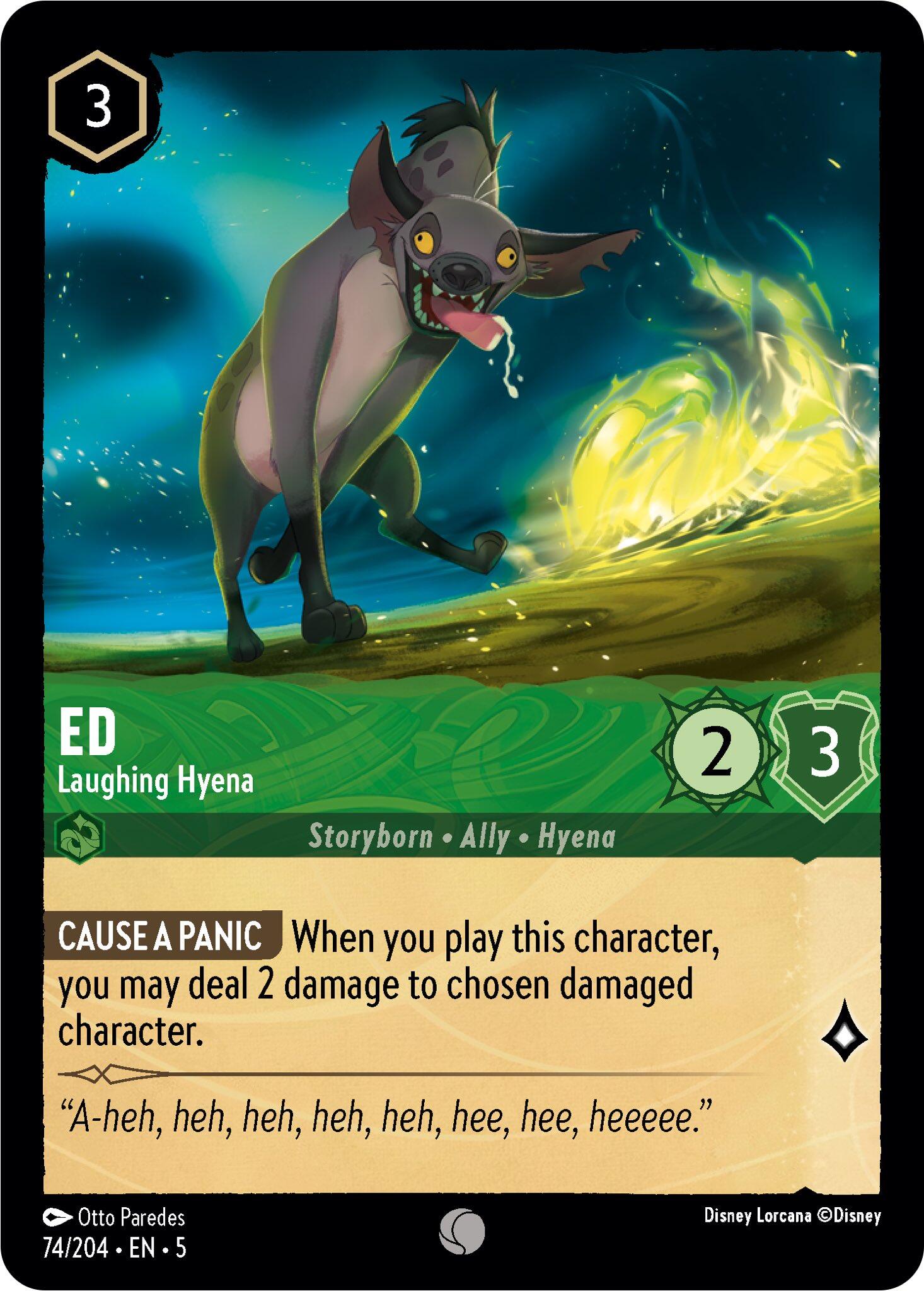 Ed - Laughing Hyena (74/204) [Shimmering Skies] | Shuffle n Cut Hobbies & Games