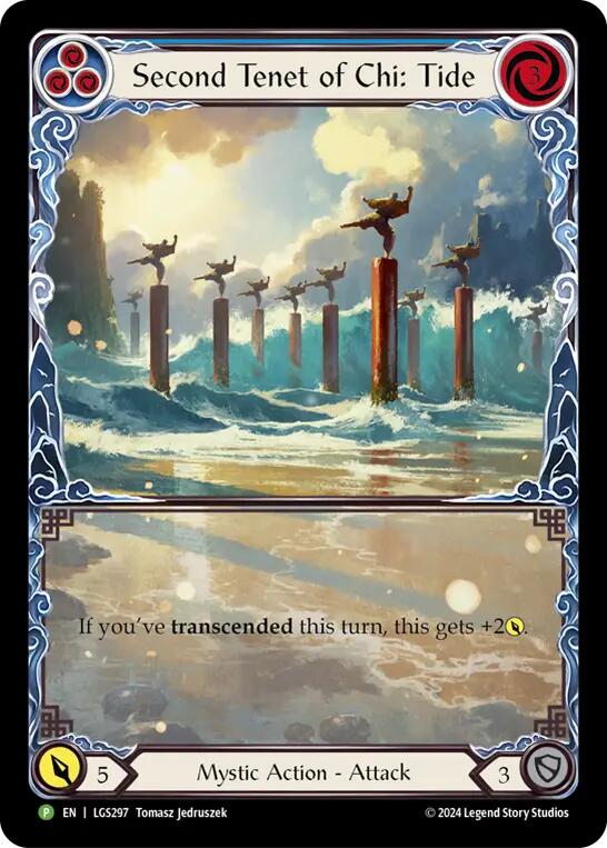 Second Tenet of Chi: Tide [LGS297] (Promo)  Rainbow Foil | Shuffle n Cut Hobbies & Games