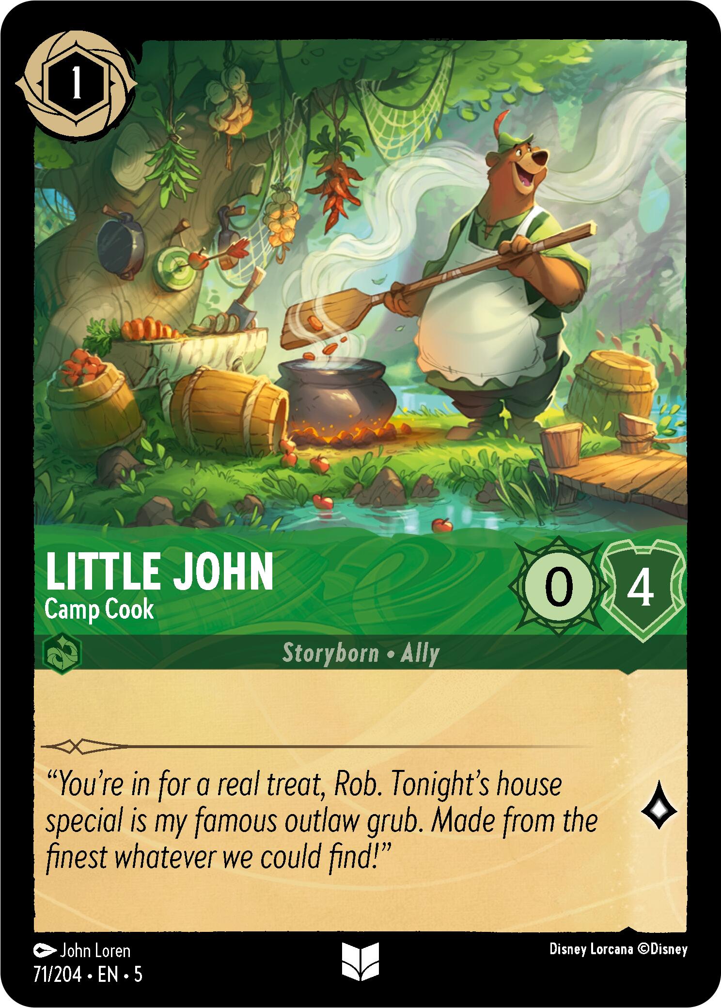 Little John - Camp Cook (71/204) [Shimmering Skies] | Shuffle n Cut Hobbies & Games