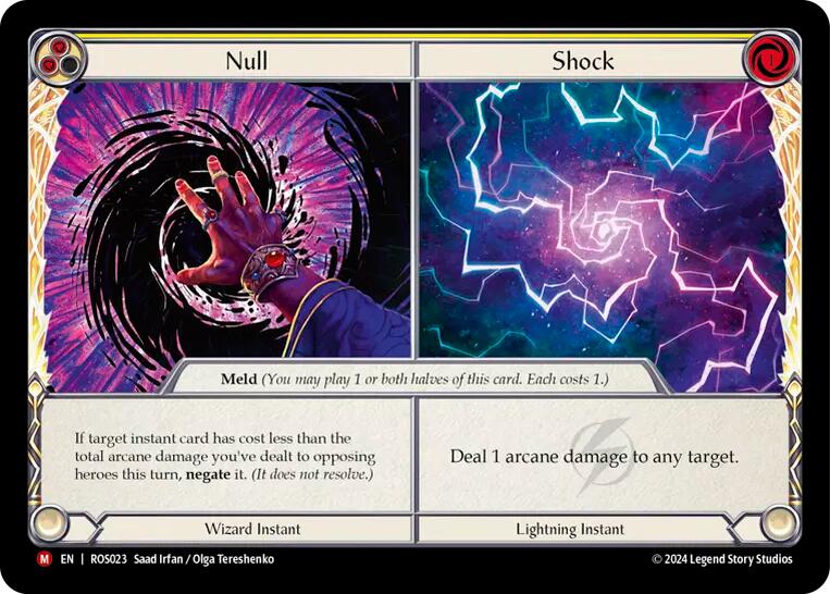 Null // Shock [ROS023] (Rosetta)  Rainbow Foil | Shuffle n Cut Hobbies & Games
