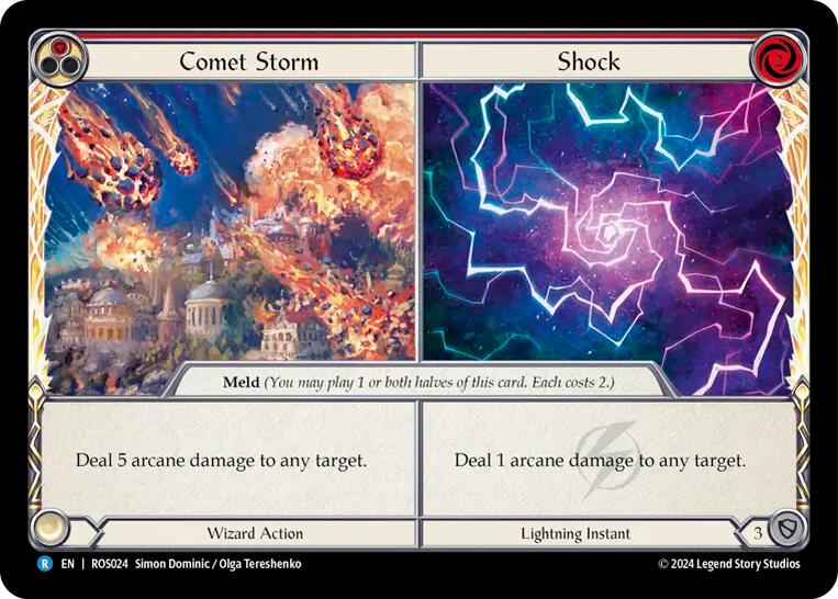 Comet Storm // Shock [ROS024] (Rosetta)  Rainbow Foil | Shuffle n Cut Hobbies & Games