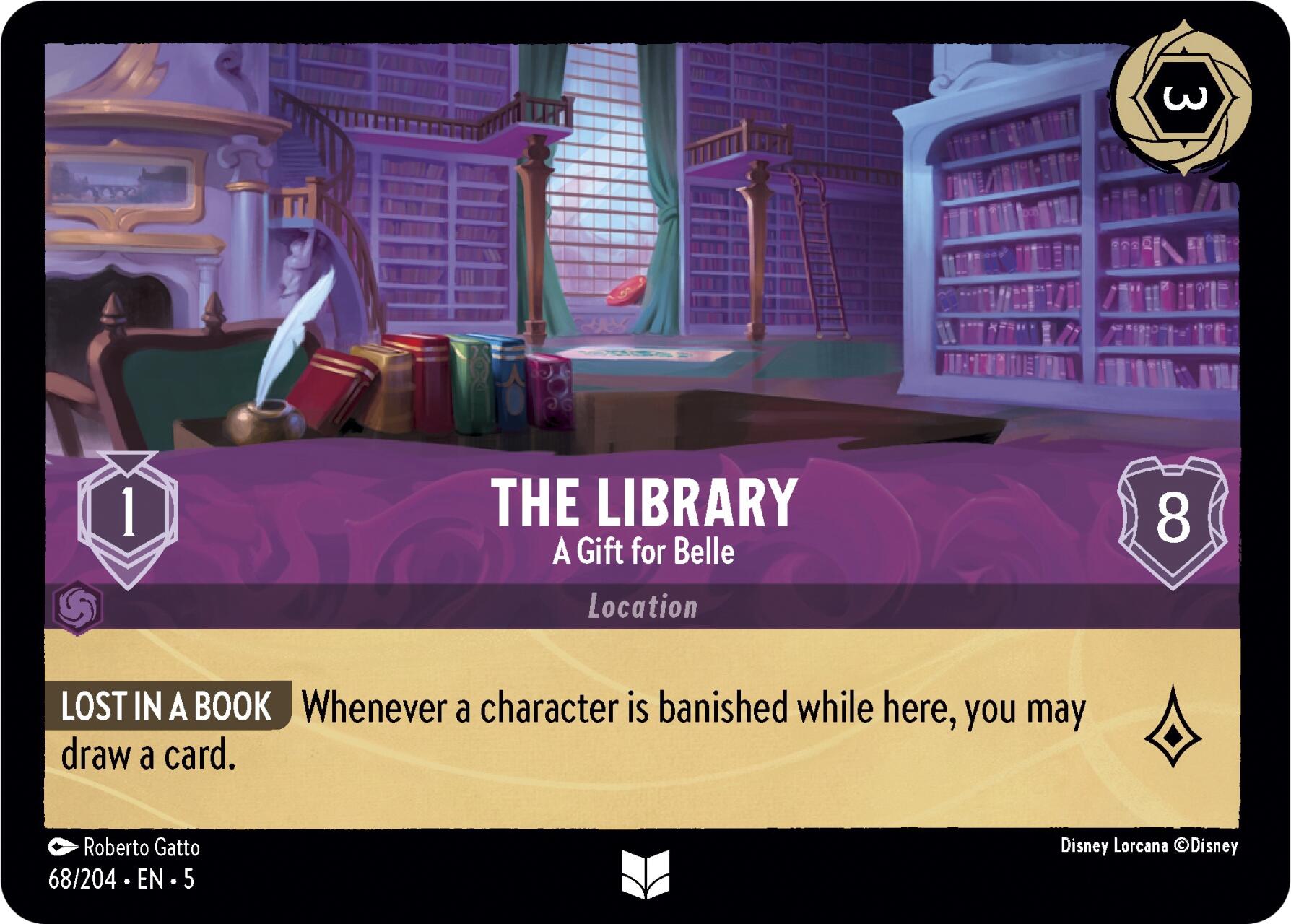 The Library - A Gift for Belle (68/204) [Shimmering Skies] | Shuffle n Cut Hobbies & Games