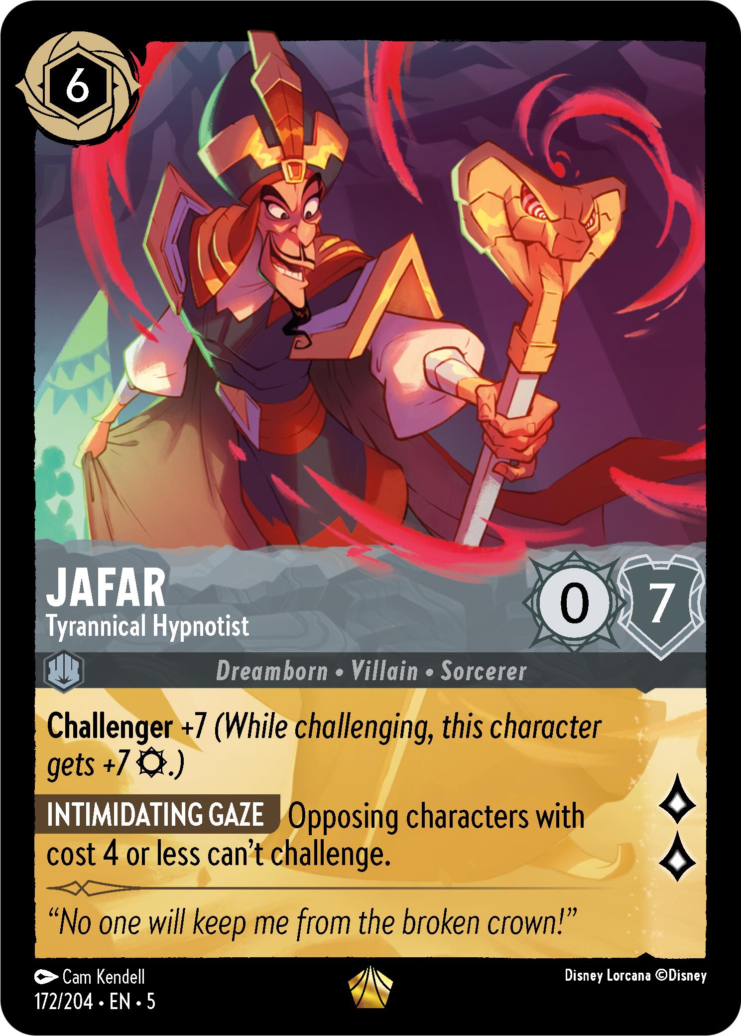 Jafar - Tyrannical Hypnotist (172/204) [Shimmering Skies] | Shuffle n Cut Hobbies & Games