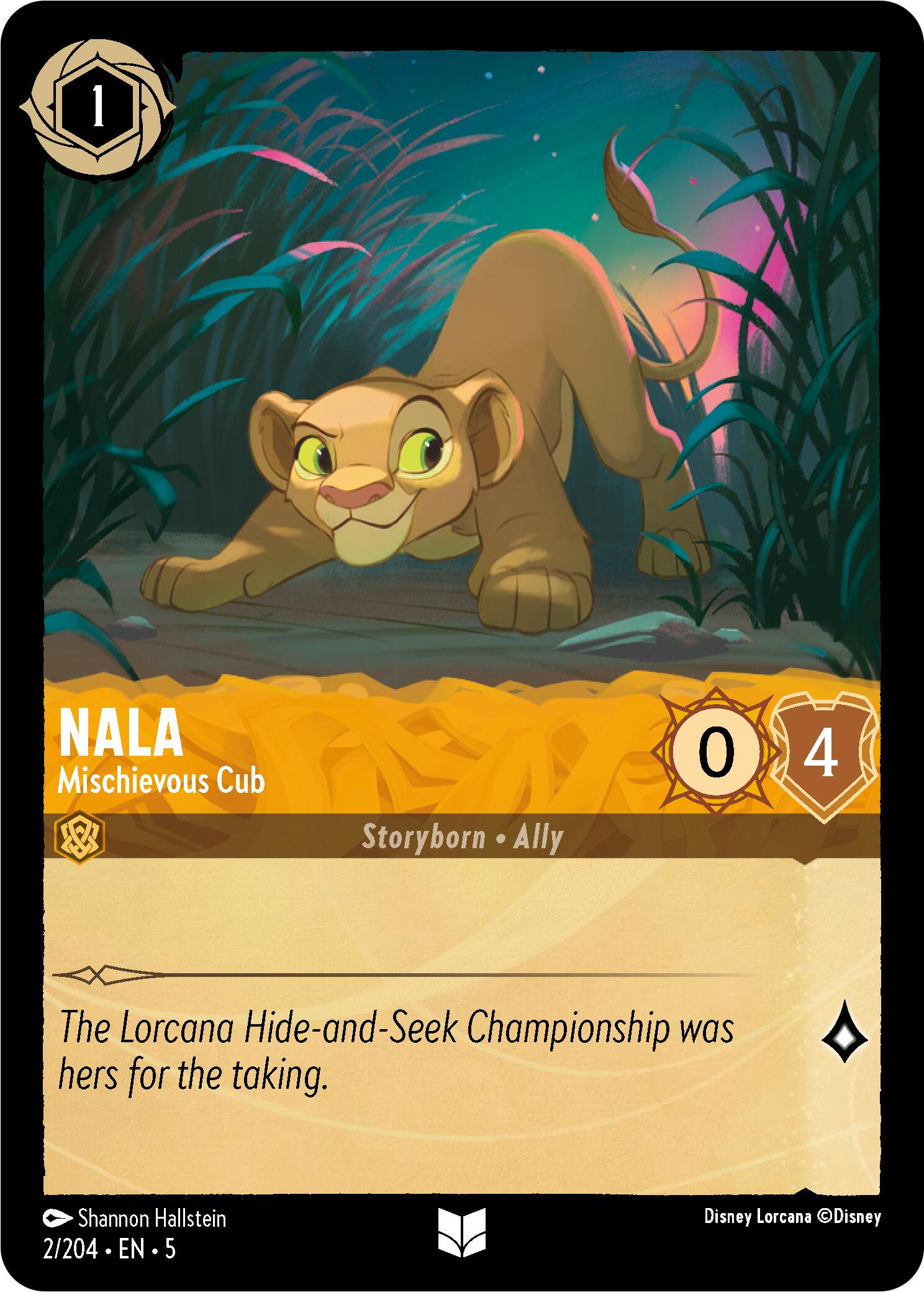 Nala - Mischievous Cub (2/204) [Shimmering Skies] | Shuffle n Cut Hobbies & Games
